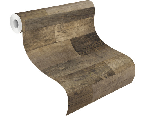 Rouleau de papier peint avec motif de planches de bois