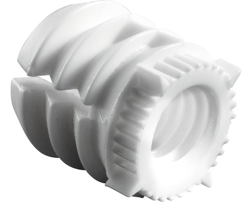Manchon à enfoncer en plastique M6/10 mm, 100 pièces Cheville en plastique avec filetage intérieur