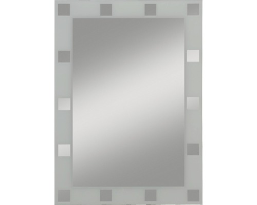 Miroir à sérigraphie Domino 50x70 cm opale
