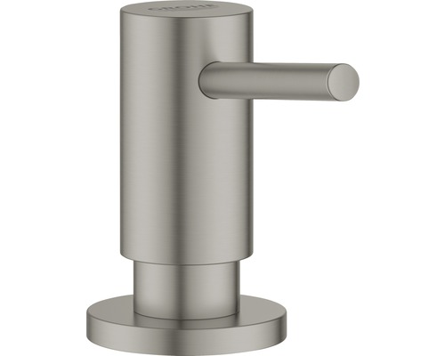 Distributeur de liquide vaisselle Grohe Cosmopolitan hard graphite brossé 40535AL0 Distributeur de savon pour salle de bain