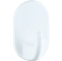 Klebehaken Oval mittel weiß 3 Stück