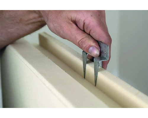 Système de fixation de toit BACHL pour éléments isolants PUR paquet = 60+12 pces Agrafe de fixation pour panneaux isolants en cours d''utilisation