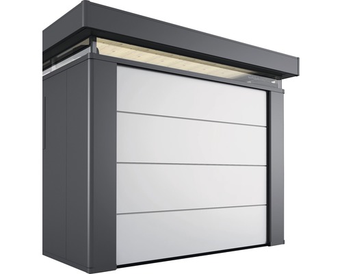 Moderne Fertiggarage mit Sektionaltor