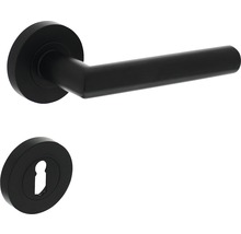 Garniture de ferrures de porte avec rosace à clé