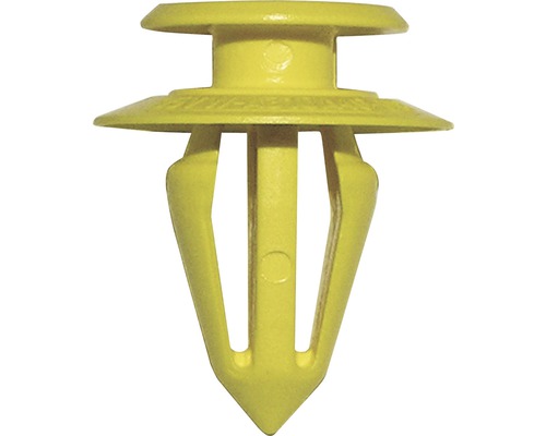 Clip pour garniture intérieure jaune 25 pièces Rivet en plastique jaune