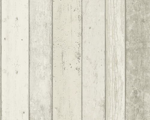 Papier peint intissé 8951-10 Best of Wood'n Stone clôture en planches beige/marron