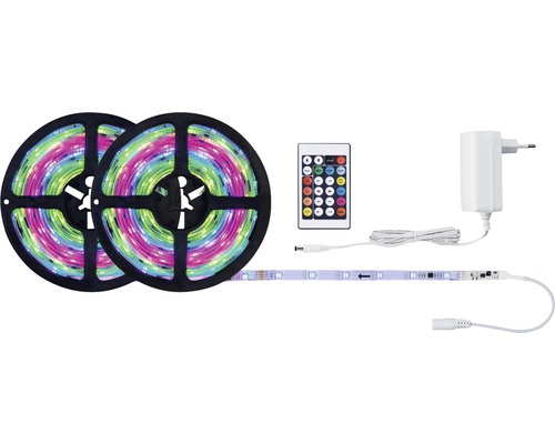 LED Lichtband Set mit Fernbedienung und Stromadapter