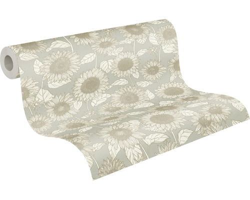 Tapetenrolle mit Sonnenblumenmuster
