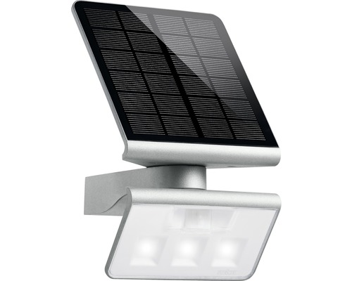 Projecteur à capteur solaire Steinel LED 42 lm 4000 K 18,9x29,8 cm XSolar L-S argent