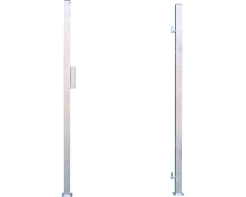 Ensemble de poteaux de portail en métal avec dispositif de verrouillage