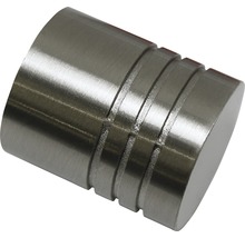 Embout Chicago cylindre aspect acier inoxydable Ø 20 mm lot de 2-thumb-0