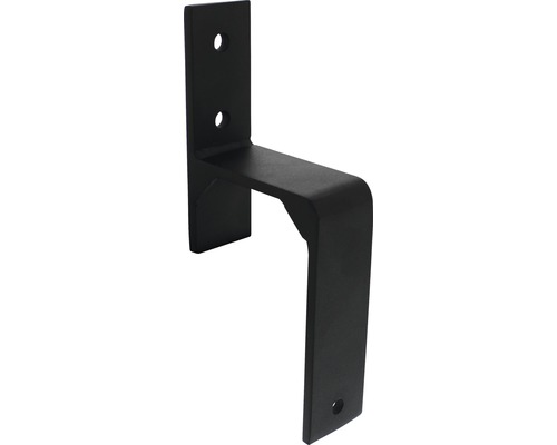Ensemble de supports muraux pour portes coulissantes Intersteel noir, 5 pièces Support métallique avec trous de fixation