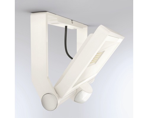 Spot extérieur LED blanc avec détecteur de mouvement pour montage au plafond