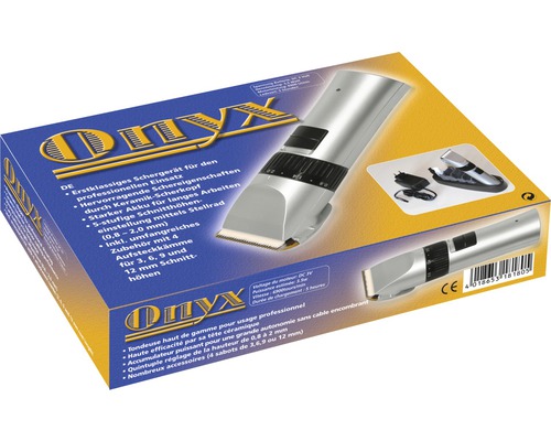 Tondeuse à cheveux Onyx dans son emballage