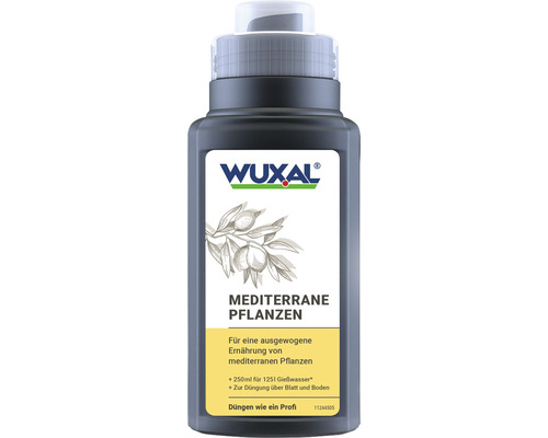 Blattdünger für Mediterrane Pflanzen Hauert Wuxal 0,25 L Wuxal Flüssigdünger für mediterrane Pflanzen in einer Flasche