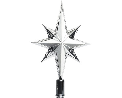Cimier étoile en plastique argent Cimier étoile en plastique argent