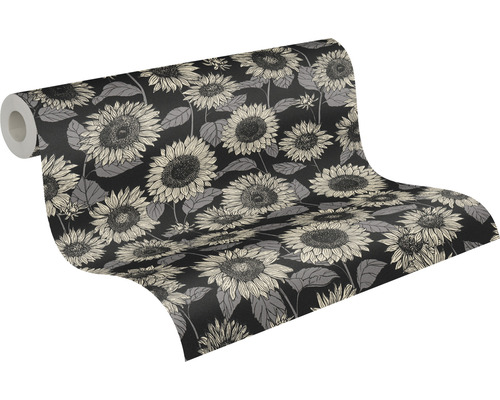 Tapetenrolle mit Sonnenblumenmuster