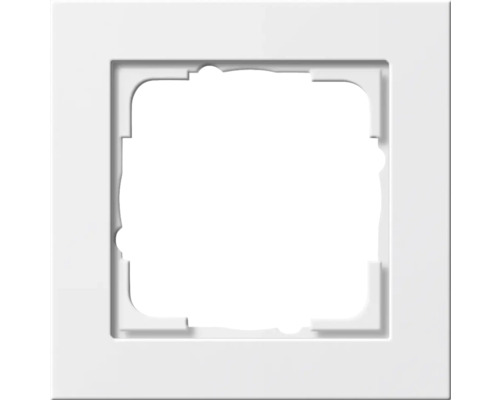 Plaque d'interrupteur simple encadrement Gira E2 blanc pur