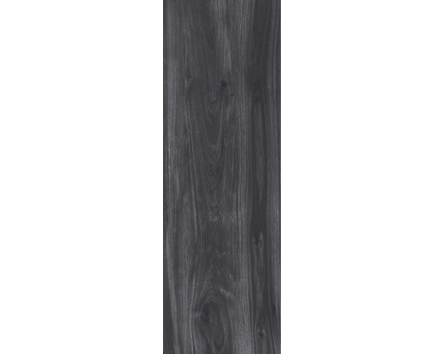 Dalle de terrasse FLAIRSTONE en grès cérame fin Wood light anthracite bords rectifiés 120 x 40 x 2 cm
