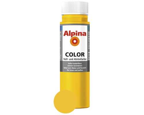 Peintures et colorants Alpina lucky Yellow 250 ml Alpina Color Teinte et peinture complète en bouteille