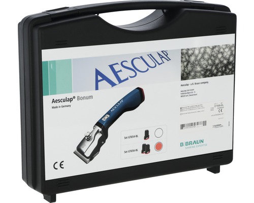 Tondeuse Aesculap Bonum dans une mallette de rangement noire