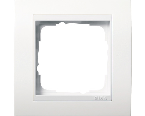 Plaque d'interrupteur simple encadrement Gira Event blanc pur brillant