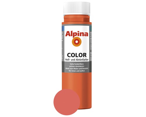 Peintures et colorants Alpina Happy Orange 250 ml Flacon de couleur intégrale et de teinture Alpina Color