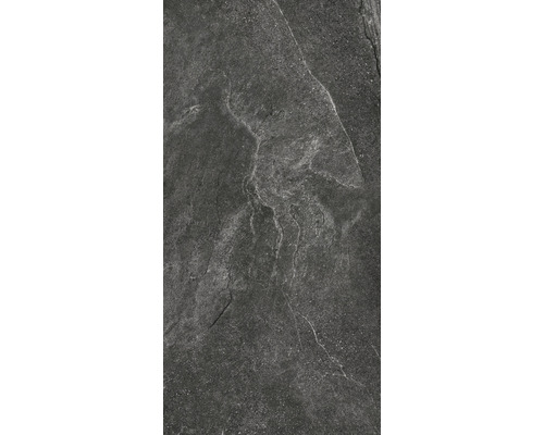 Carreau de sol gris foncé aspect pierre