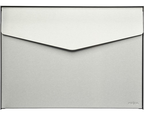 Boîte aux lettres MEFA en acier inoxydable/brossé lxhxp 430x312x128 mm Letter 112 sans porte-nom avec volet