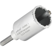Couronne Wolfcraft métal dur Ø 43 mm avec tige, foret