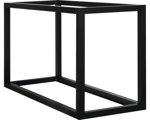 Schwarzes Metallgestell für Waschtische