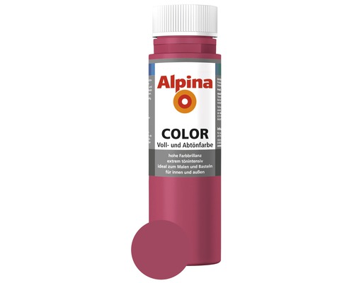 Peintures et colorants Alpina Shocking Pink 250 ml Alpina Color Teinte et colorant complet en bouteille