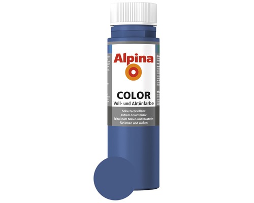 Peintures et colorants Alpina Mystery Blue 250 ml Alpina Color peinture couvrante et colorante en flacon