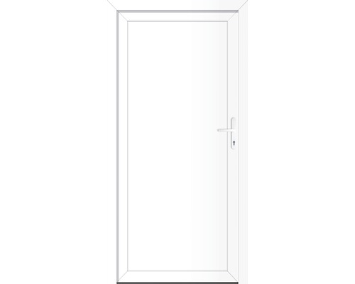 Porte blanche avec poignée et serrure pour l''intérieur