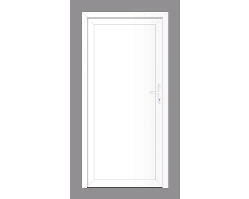 Porte blanche avec poignée