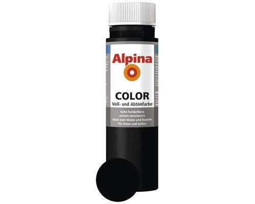 Peintures et colorants Alpina noir 250 ml