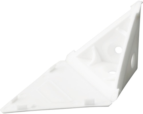 Raccord triangulaire, blanc 38x38x38 mm, 20 pièces