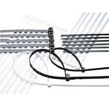 Serre-câbles Haupa 262620 résistant aux UV 320x4,8 mm nylon noir 100 pièces-thumb-1