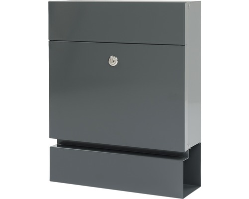 Boîte aux lettres en métal avec serrure