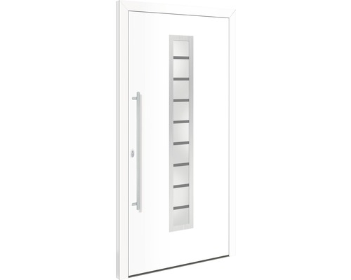 Porte d'entrée Kentucky aluminium 1100 x 2100 mm gauche verrouillage en 3 points (blanc) Porte d'entrée Kentucky aluminium 1100 x 2100 mm gauche verrouillage en 3 points (blanc)