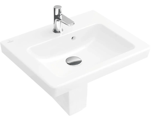 Lavabo en céramique avec robinet