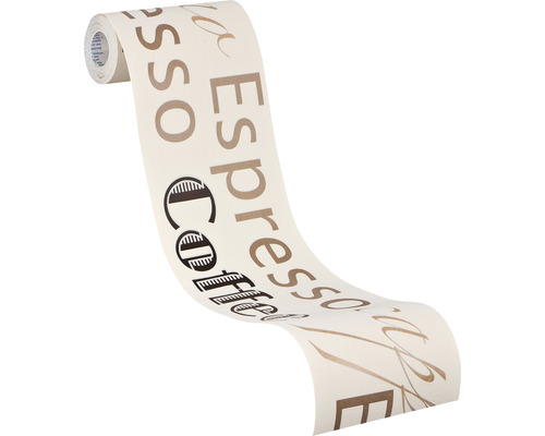 Rouleau de papier peint avec motif de café