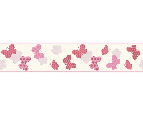 Frise 36858-1 Only Borders papillons rose 5 m x 13 cm