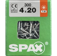 Vis Spax en boîte, dimension 4 x 20 mm, 300 pièces