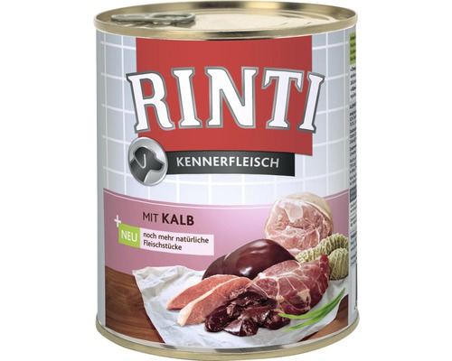 Pâtée pour chien RINTI veau 800 g-0