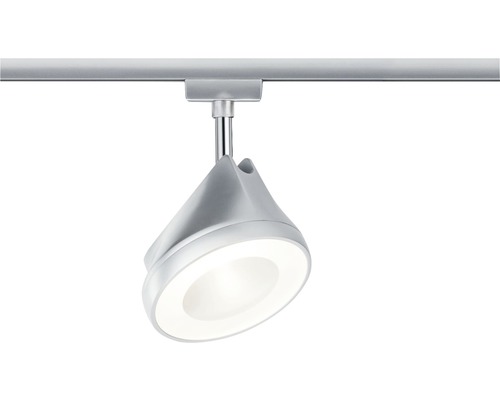 Spot Paulmann URail à intensité lumineuse variable 15W 800 lm 2700 K blanc chaud Arena chrome/mat 230V Spot de plafond individuel sur un rail