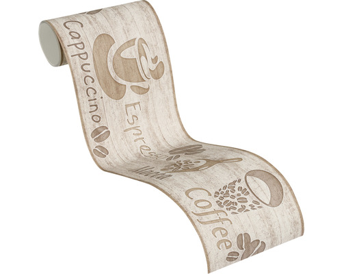 Bordure de papier peint avec motif de café