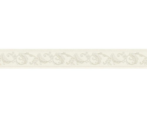 Frise 36914-3 vinyle autocollante ornement crème 5 m x 8 cm Bordure à motif floral pour la décoration murale