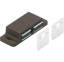 Loquet magnétique avec contreparties métalliques pour le montage