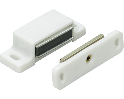 Cliquet magnétique blanc 3-4 kg contre-plaque mobile 50 pces Loquet magnétique blanc pour meubles